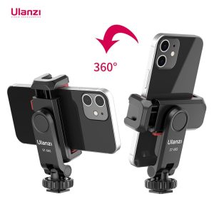 Ulanzi-Vertical-Shooting-Phone-Mount-Holder-monitor-da-c-mera-DSLR-bra-adeira-de-trip-para